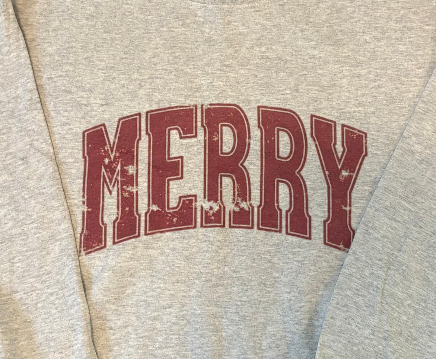 Red Merry Graphic Sweatshirt