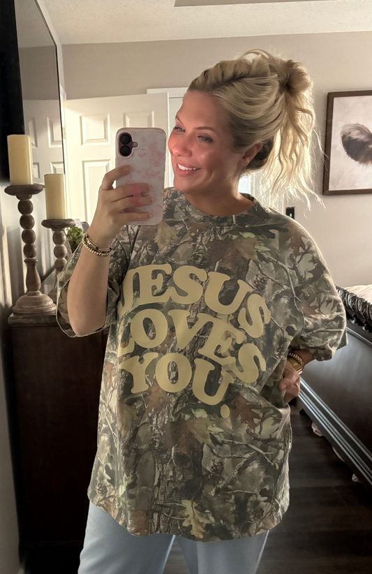 Jesus Loves You Camo Tee