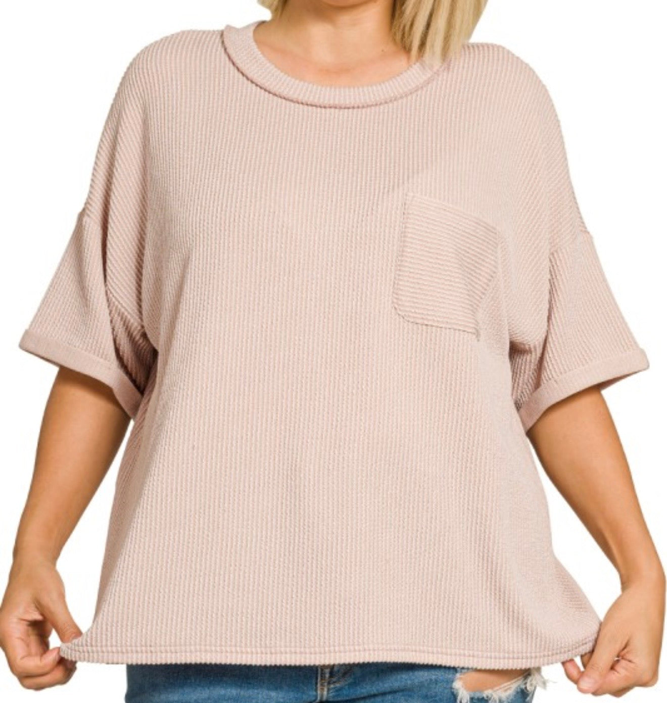 Easy Days Rib Pocket Top