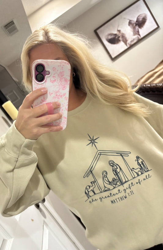 Nativity Graphic Sweatshirt