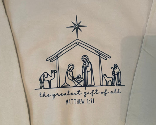Nativity Graphic Sweatshirt