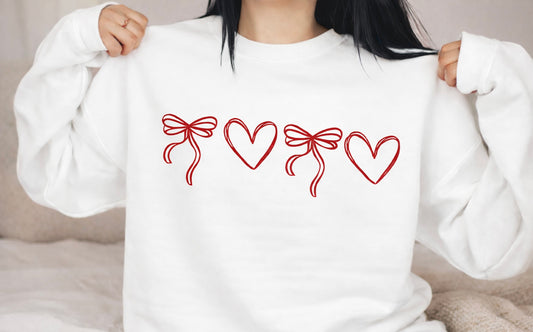 Coquette Sweetheart Graphic Sweatshirt
