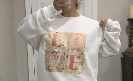 LOVE Valentines Graphic Sweatshirt
