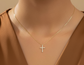 Tiny Testament Cross Necklace