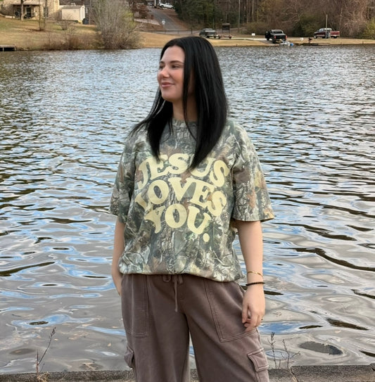 Jesus Loves You Camo Tee