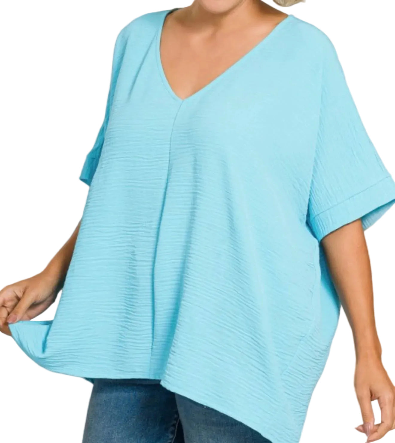 Essential Airflow V-Neck Top - Plus