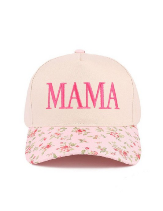 MAMA Floral Trucker Hat