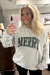 Merry Plaid Graphic Sweatshirt