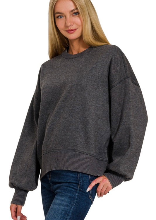 Acid Wash Pullover
