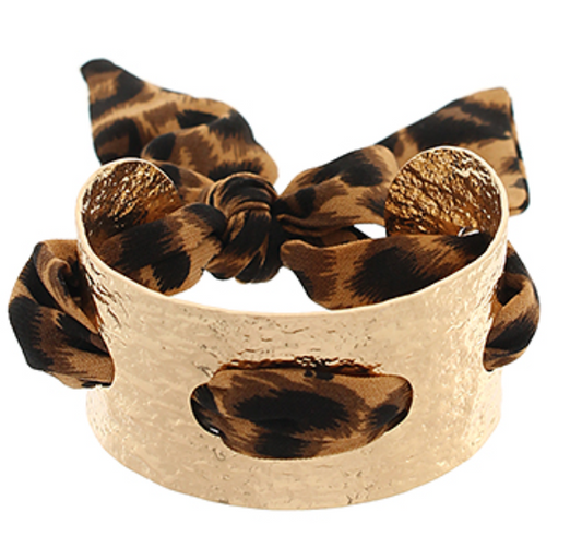 Leopard Luxe Scarf Cuff
