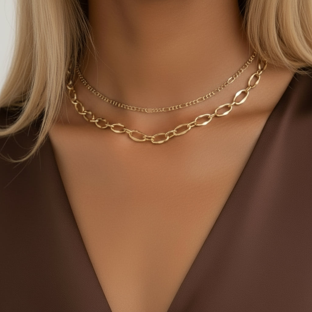 Double Linked Luxe Necklace