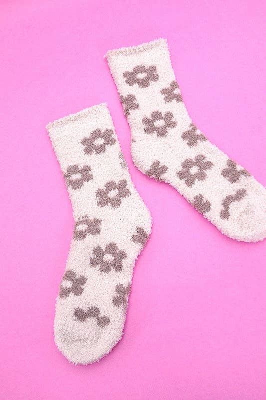 Cozy Daisy Plush Socks